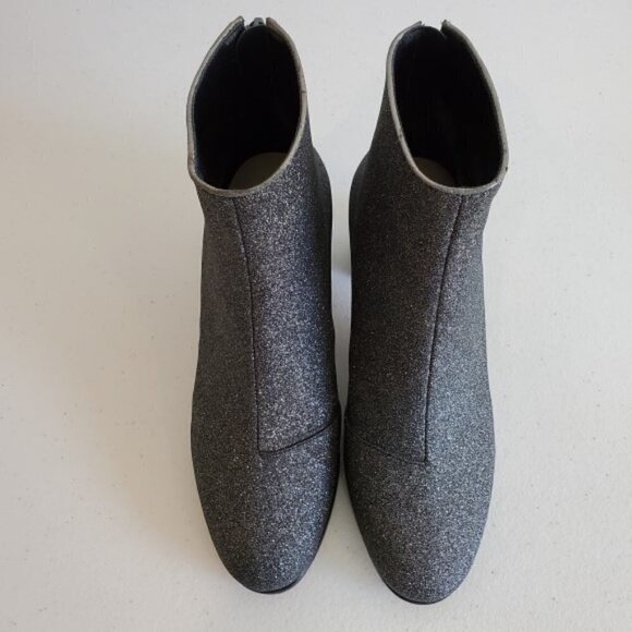 Sophia Webster 'Stella' Crushed Glitter & Crystal Booties, Pewter - Picture 6 of 11
